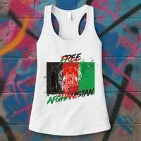 Free Afghanistan Map Distressed Flag Women's Tank Top thumb 3