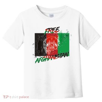 Free Afghanistan Map Distressed Flag Toddler T-Shirt
