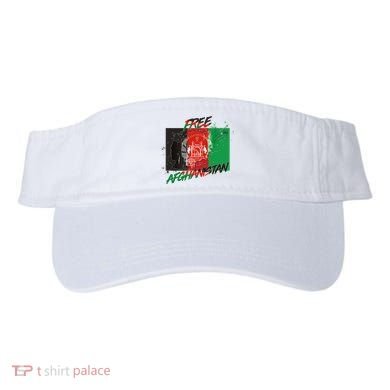 Free Afghanistan Map Distressed Flag Visor