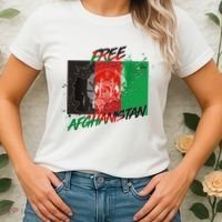 Free Afghanistan Map Distressed Flag Women's T-Shirt thumb 2