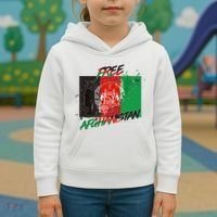 Free Afghanistan Map Distressed Flag Kids Hoodie thumb 3