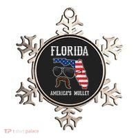 Florida America's Mullet Funny Patriotic American Flag Ornament thumb 0