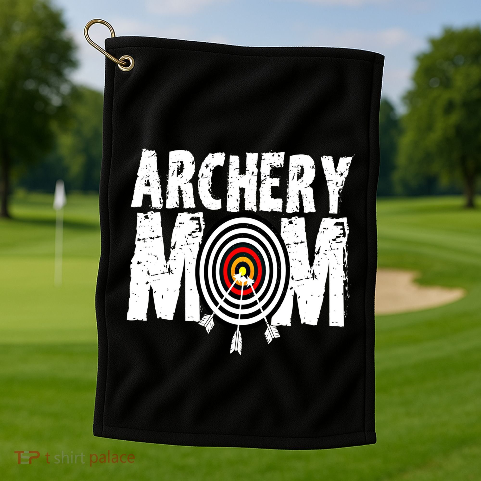 Funny Archery Mom Archery Shooter Bow Hunter Great Gift Golf Towel