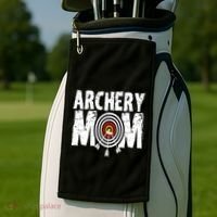 Funny Archery Mom Archery Shooter Bow Hunter Great Gift Golf Towel thumb 2