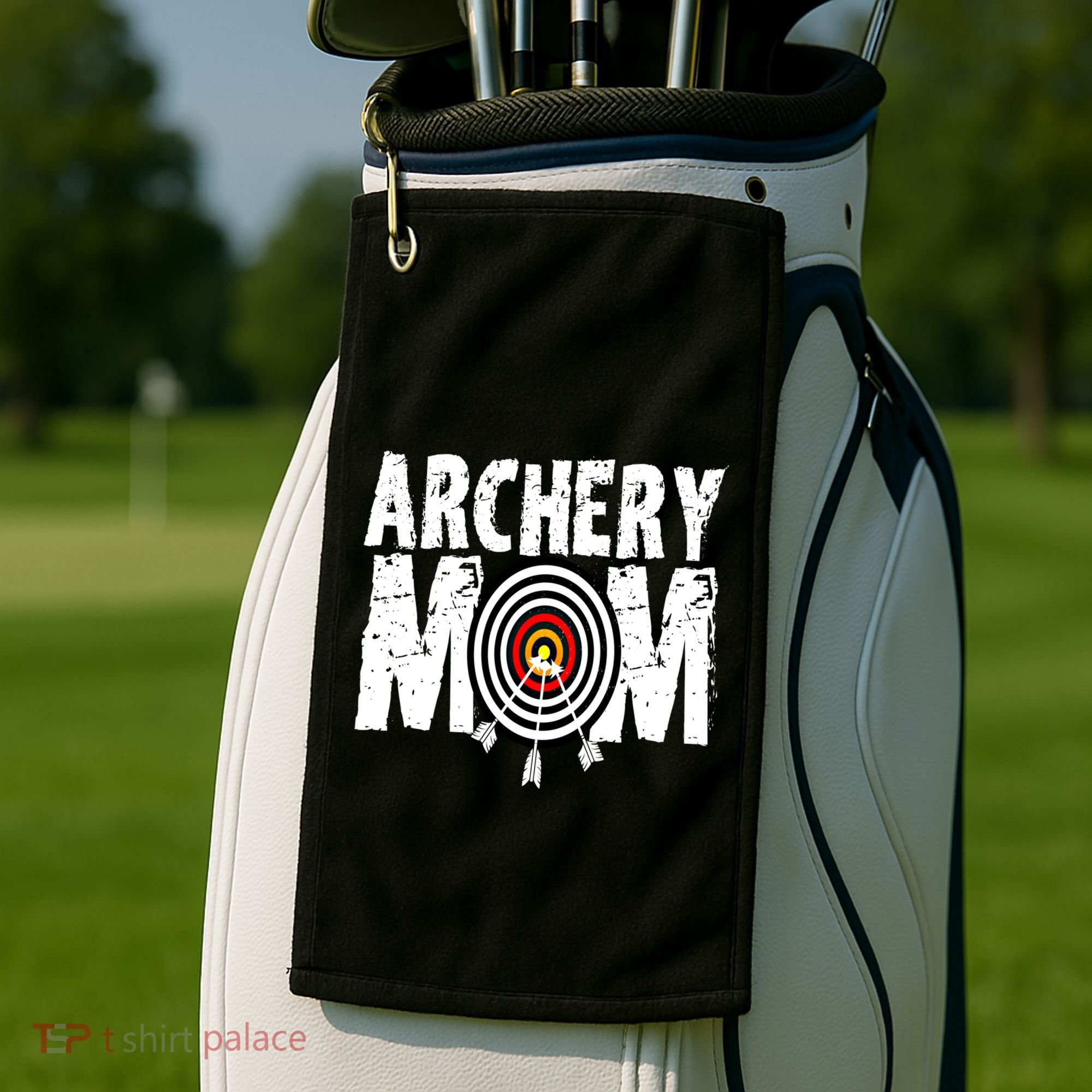 Funny Archery Mom Archery Shooter Bow Hunter Great Gift Golf Towel