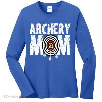 Funny Archery Mom Archery Shooter Bow Hunter Great Gift Women's Long Sleeve Shirt