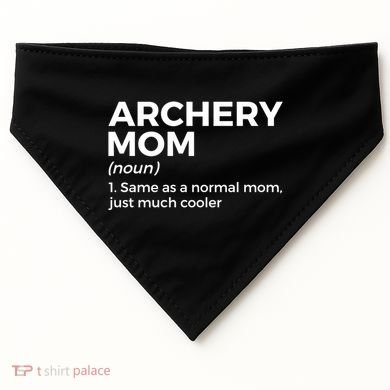 Funny Archery Mom Definition Gift USA-Made Doggie Bandana