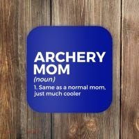 Funny Archery Mom Definition Gift Coaster thumb 0