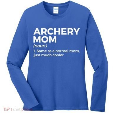 Funny Archery Mom Definition Gift Women's Long Sleeve Shirt