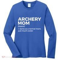 Funny Archery Mom Definition Gift Women's Long Sleeve Shirt thumb 0