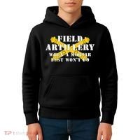 Field Artillery Mortar Won't Do United States Army Veteran Kids Hoodie thumb 4