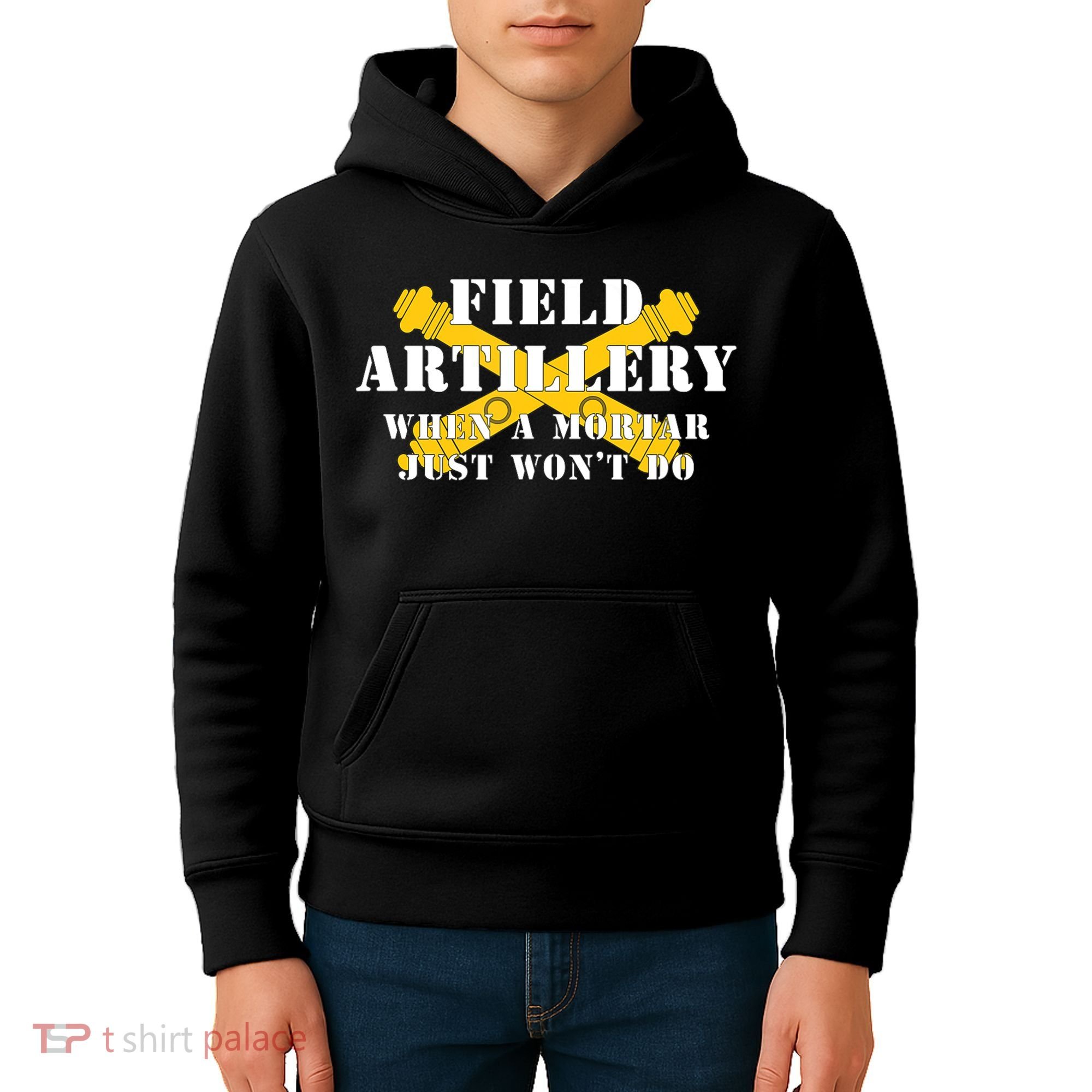 Field Artillery Mortar Won't Do United States Army Veteran Kids Hoodie