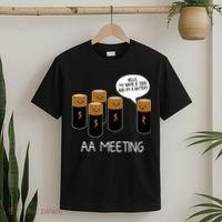 Funny Aa Meeting. Hi! My Name Is Todd And IM A Battery T-Shirt thumb 2