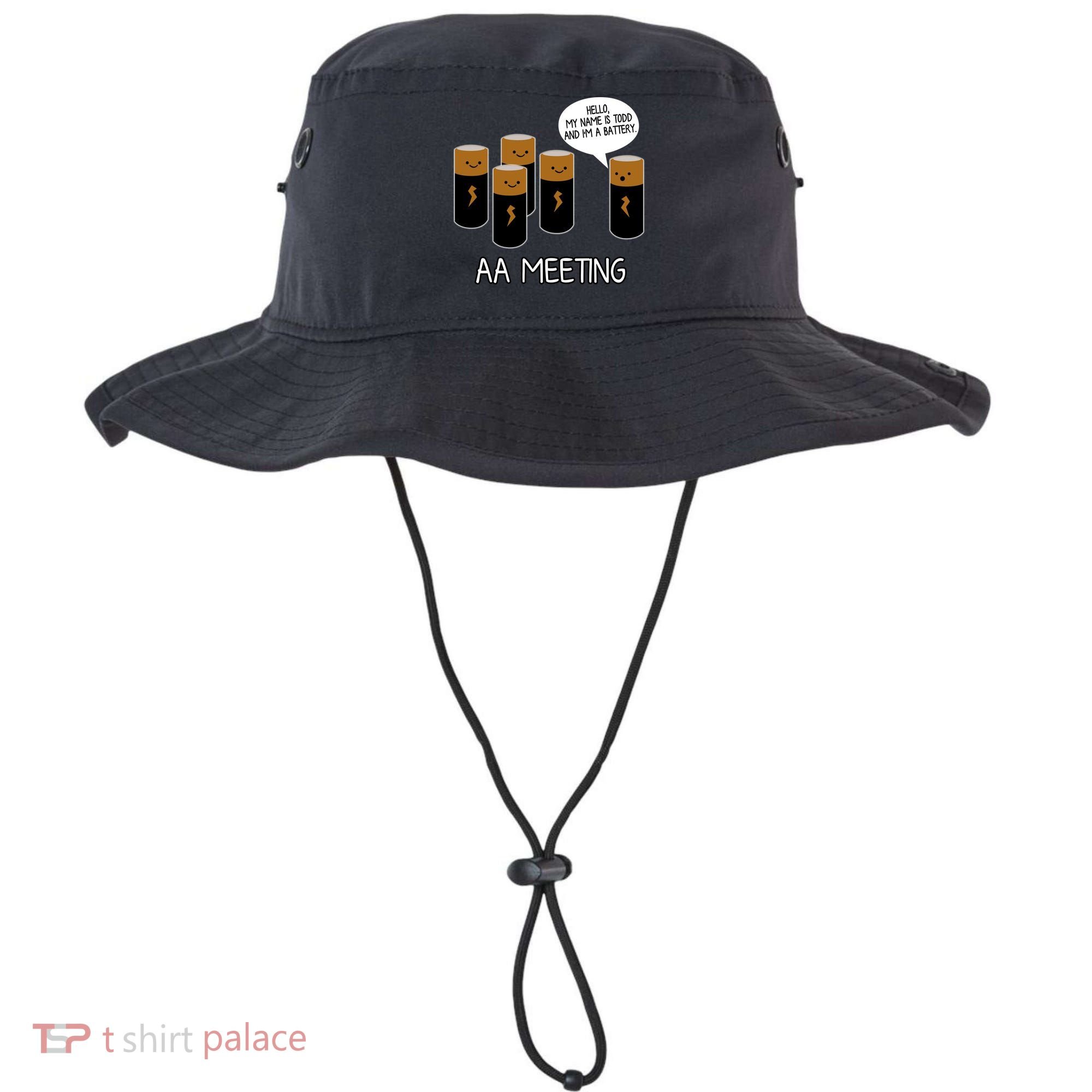 Funny Aa Meeting. Hi! My Name Is Todd And IM A Battery Bucket Hat