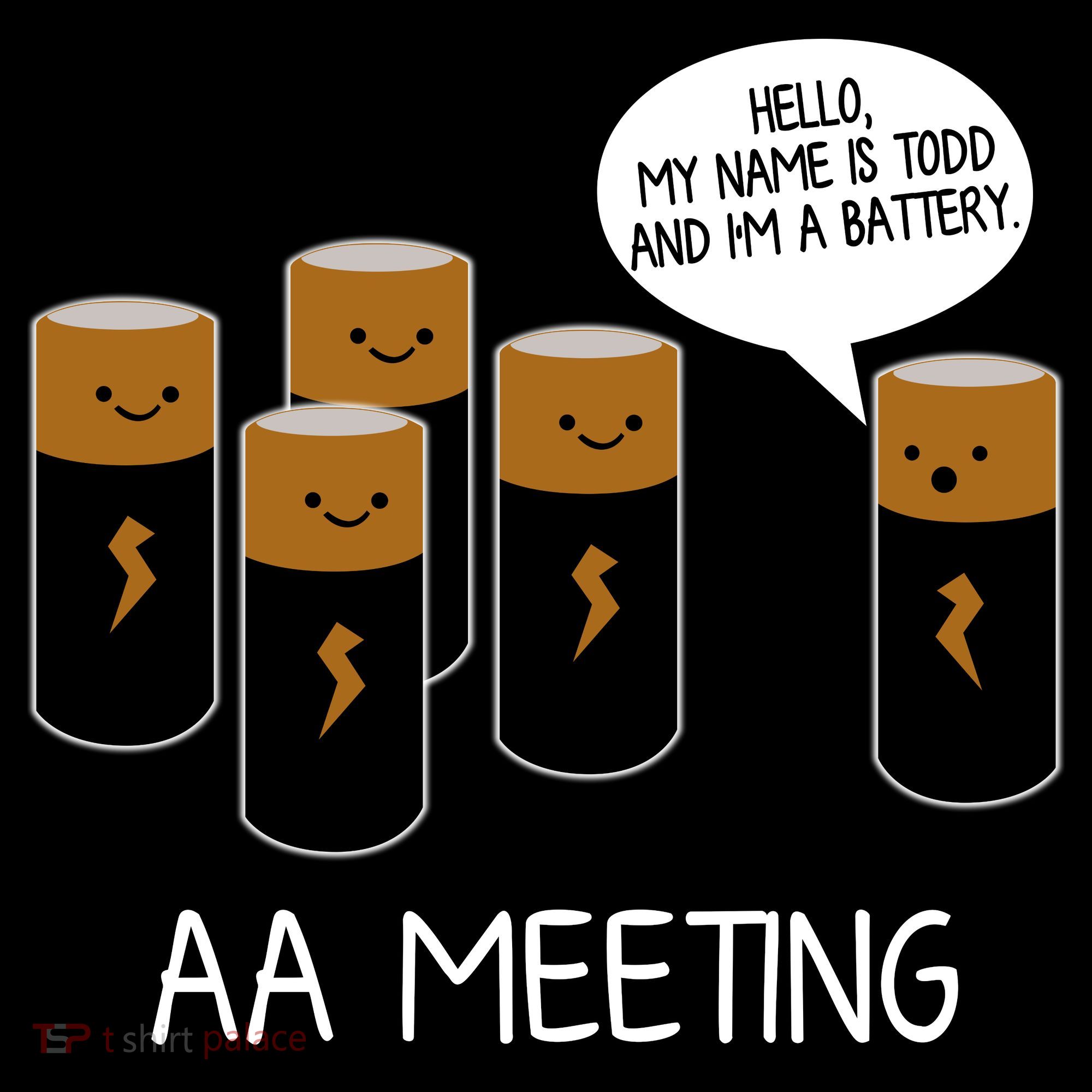 Funny Aa Meeting. Hi! My Name Is Todd And IM A Battery Coffee Mug