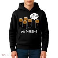 Funny Aa Meeting. Hi! My Name Is Todd And IM A Battery Kids Hoodie thumb 4