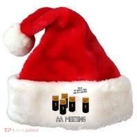 Funny Aa Meeting. Hi! My Name Is Todd And IM A Battery Santa Hat thumb 0