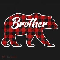 Family Christmas Matching Plaid Brother Bear Women's Hoodie thumb 2