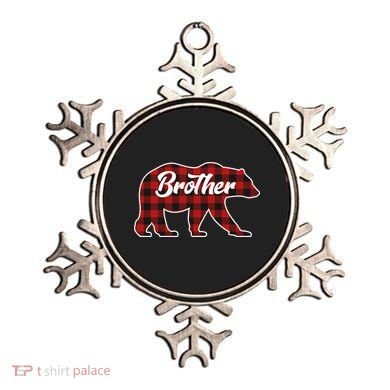 Family Christmas Matching Plaid Brother Bear Ornament