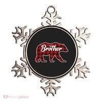 Family Christmas Matching Plaid Brother Bear Ornament thumb 0