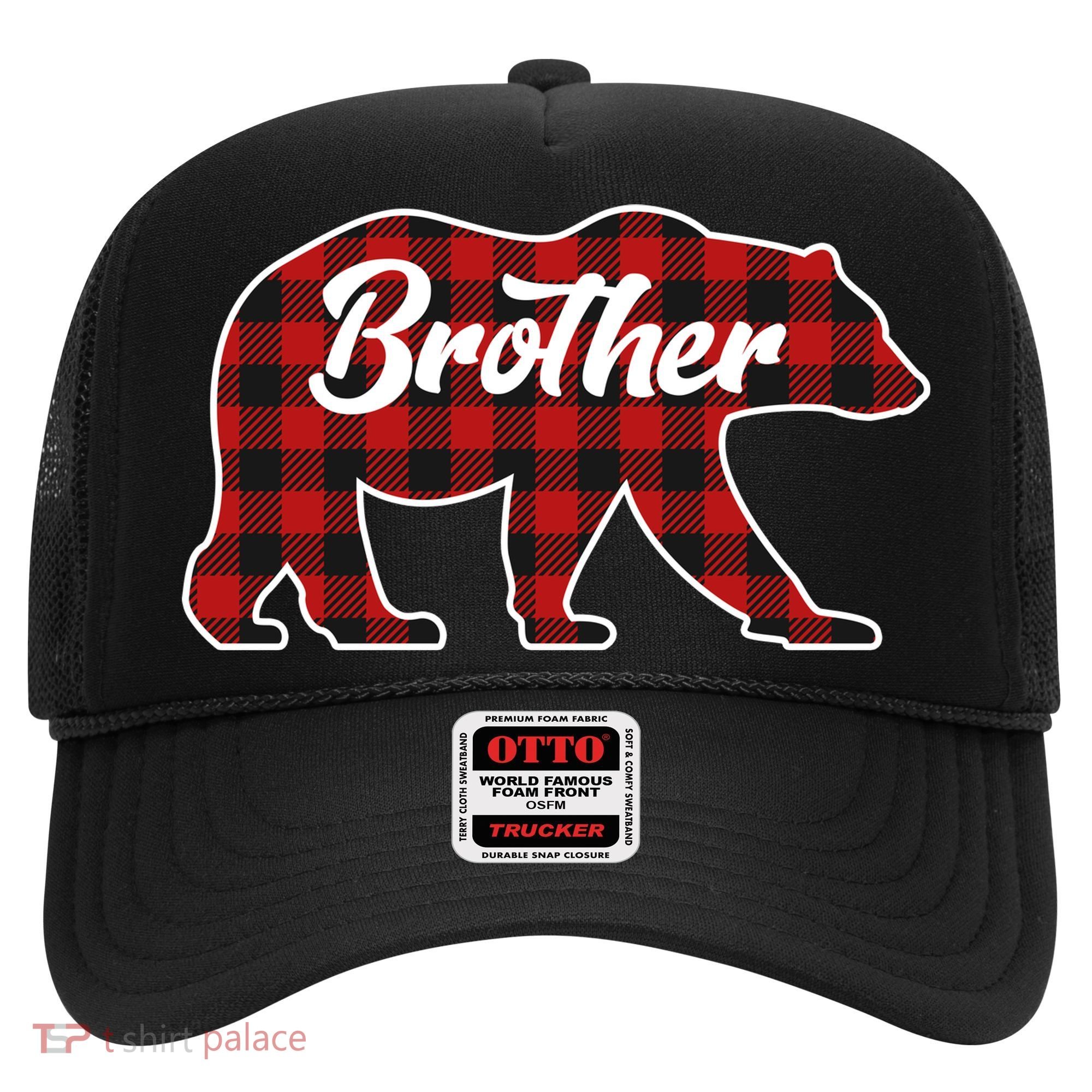 Family Christmas Matching Plaid Brother Bear Hat