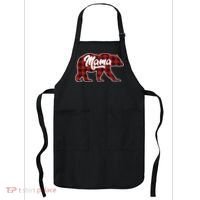 Family Christmas Matching Plaid Mama Bear Apron thumb 0
