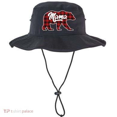 Family Christmas Matching Plaid Mama Bear Bucket Hat