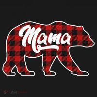 Family Christmas Matching Plaid Mama Bear Bucket Hat thumb 4