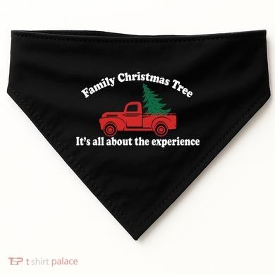 Family Christmas Tree USA-Made Doggie Bandana