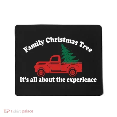 Family Christmas Tree Mousepad