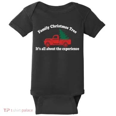 Family Christmas Tree Baby Bodysuit