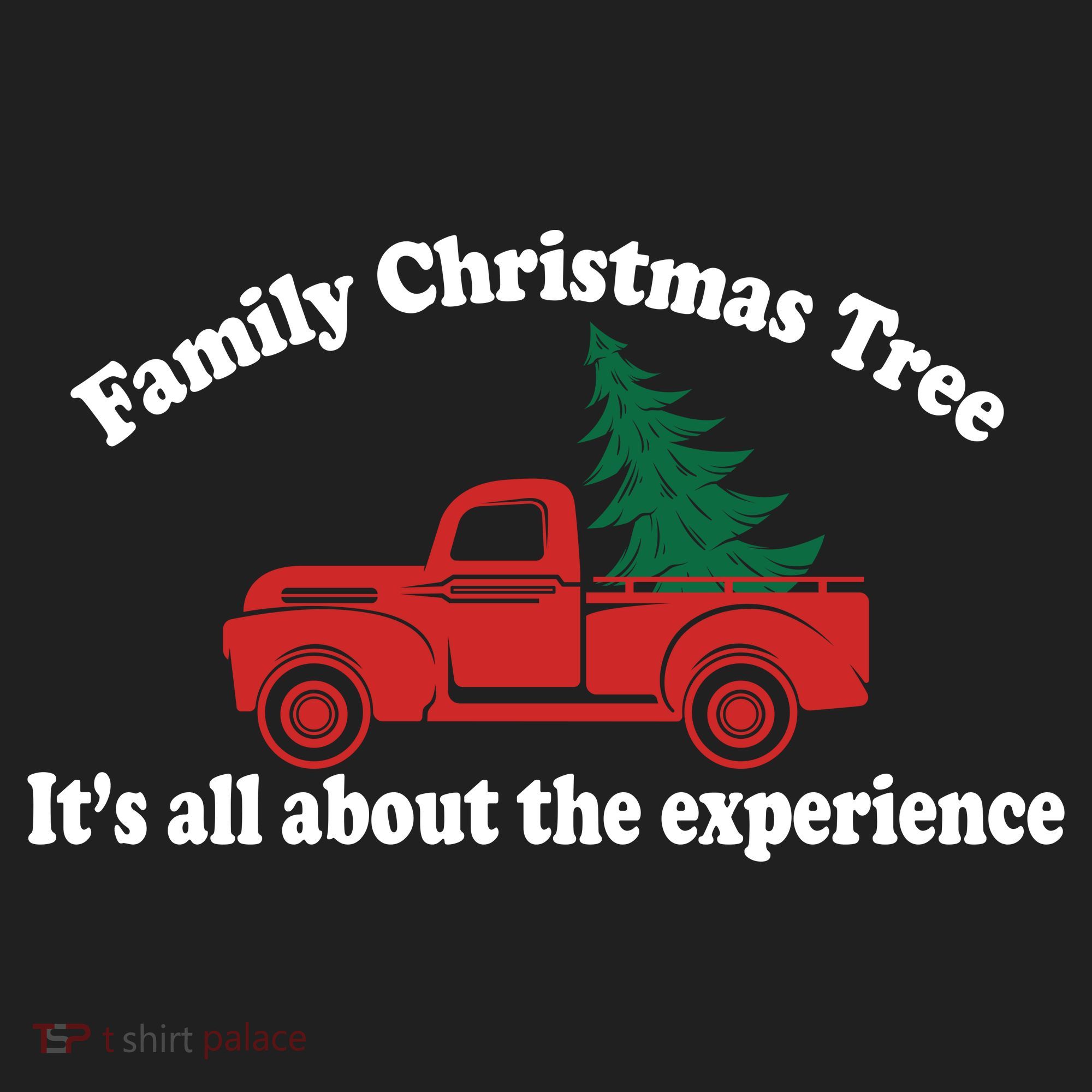 Family Christmas Tree Golf Towel
