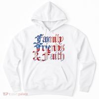 Family Friends & Faith Red White & Blue Hoodie thumb 0
