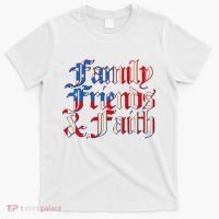 Family Friends & Faith Red White & Blue T-Shirt thumb 0