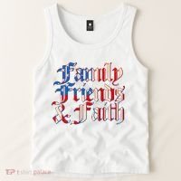 Family Friends & Faith Red White & Blue Tank Top thumb 2