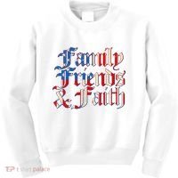 Family Friends & Faith Red White & Blue Kids Sweatshirt thumb 0