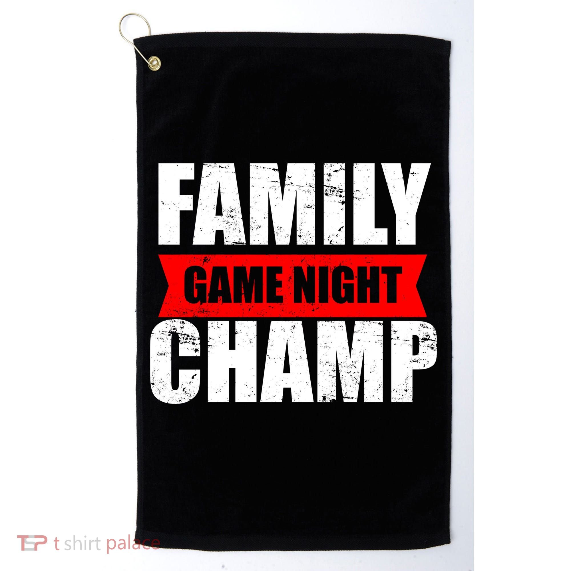 Family Game Night Champ Golf Towel