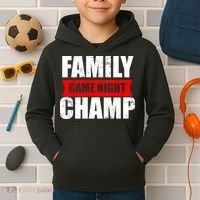 Family Game Night Champ Kids Hoodie thumb 2
