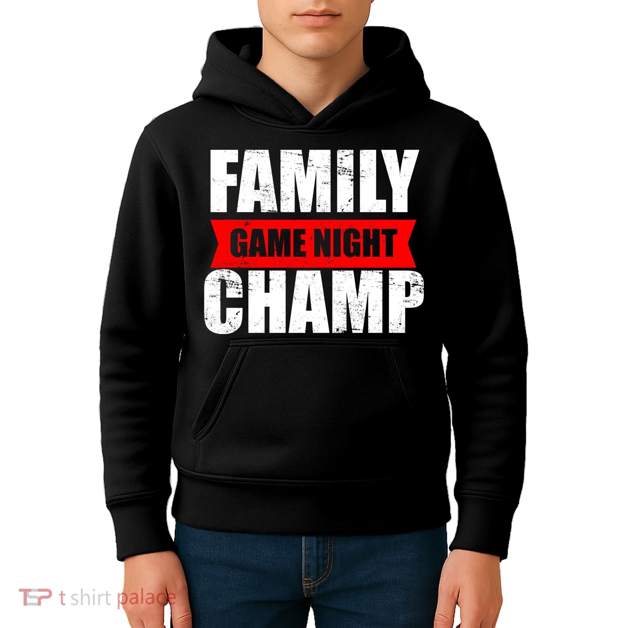 Family Game Night Champ Kids Hoodie