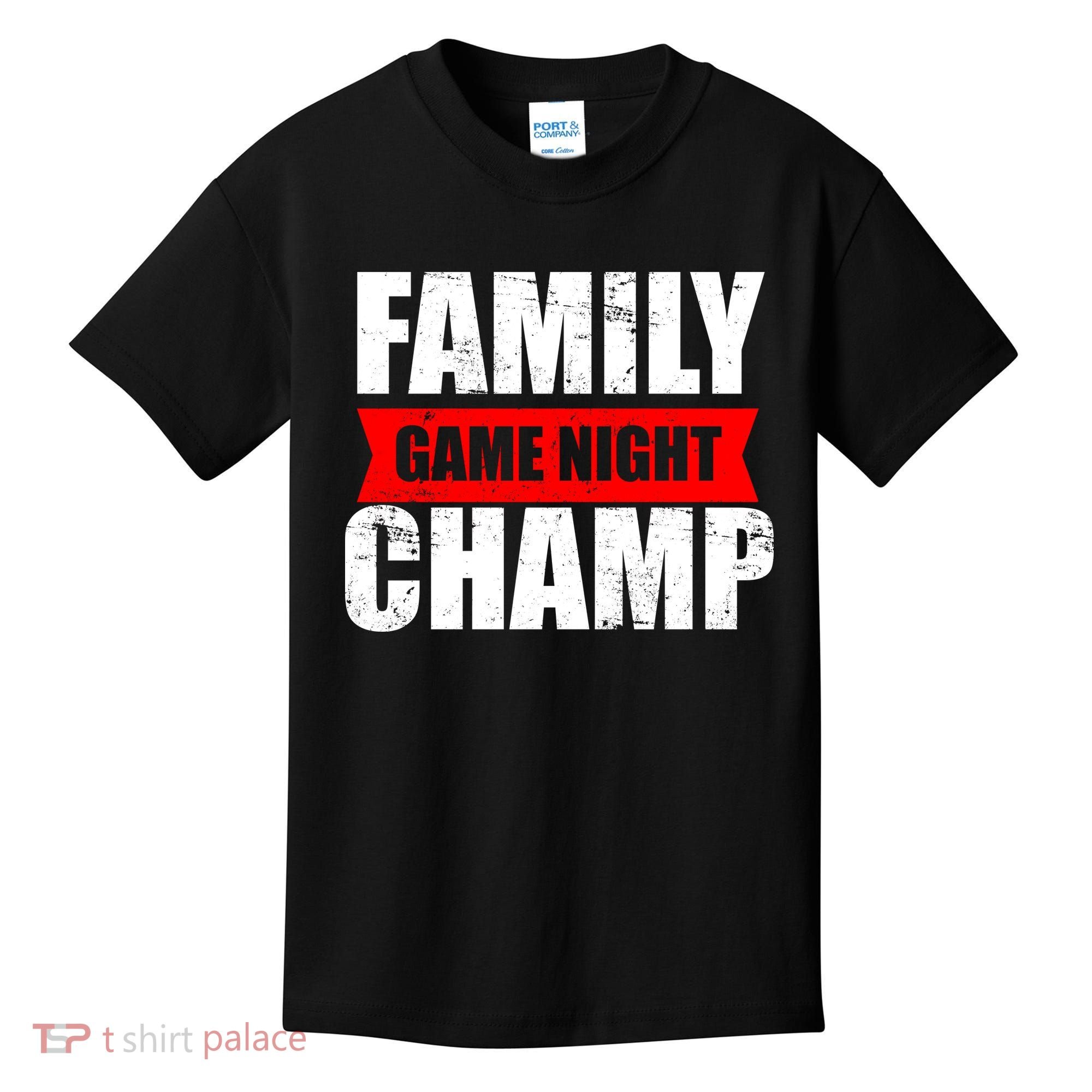 Family Game Night Champ Kids T-Shirt