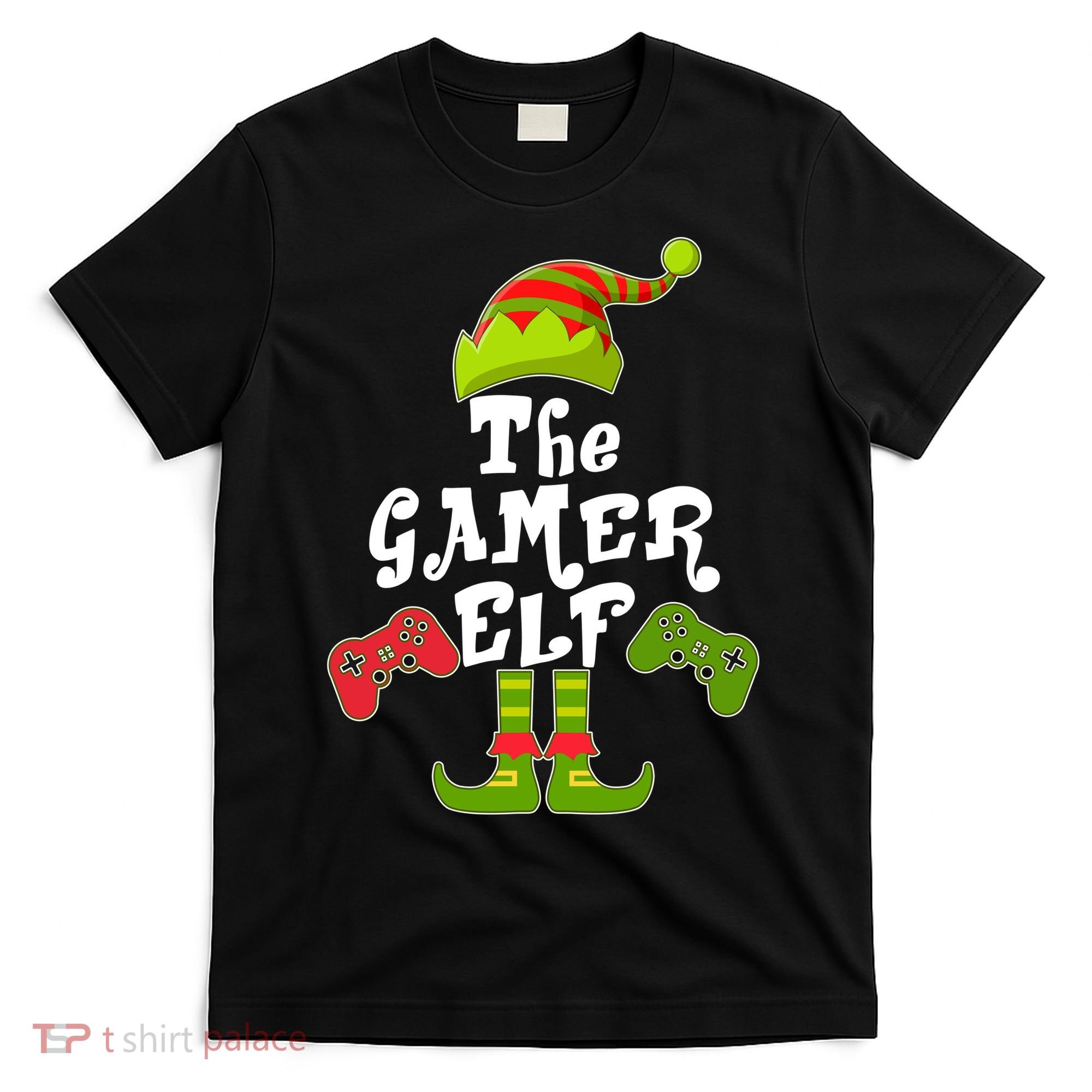 Family Matching Christmas The Gamer Elf T-Shirt