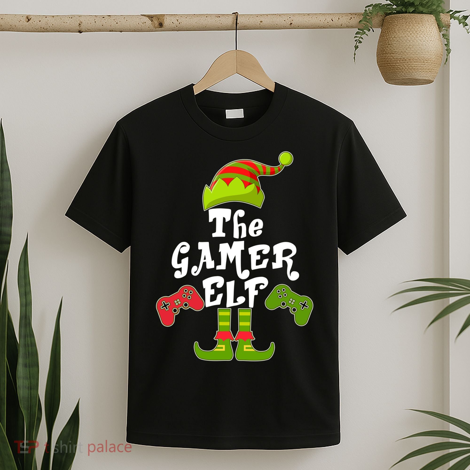 Family Matching Christmas The Gamer Elf T-Shirt