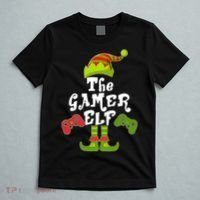 Family Matching Christmas The Gamer Elf T-Shirt thumb 5