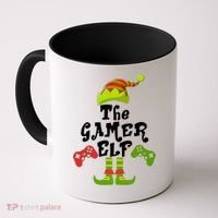 Family Matching Christmas The Gamer Elf Coffee Mug thumb 0