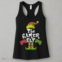 Family Matching Christmas The Gamer Elf Women's Tank Top thumb 3