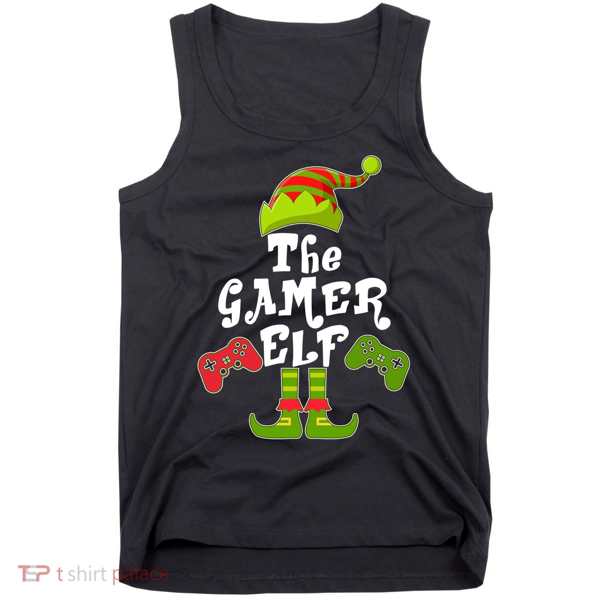 Family Matching Christmas The Gamer Elf Tank Top