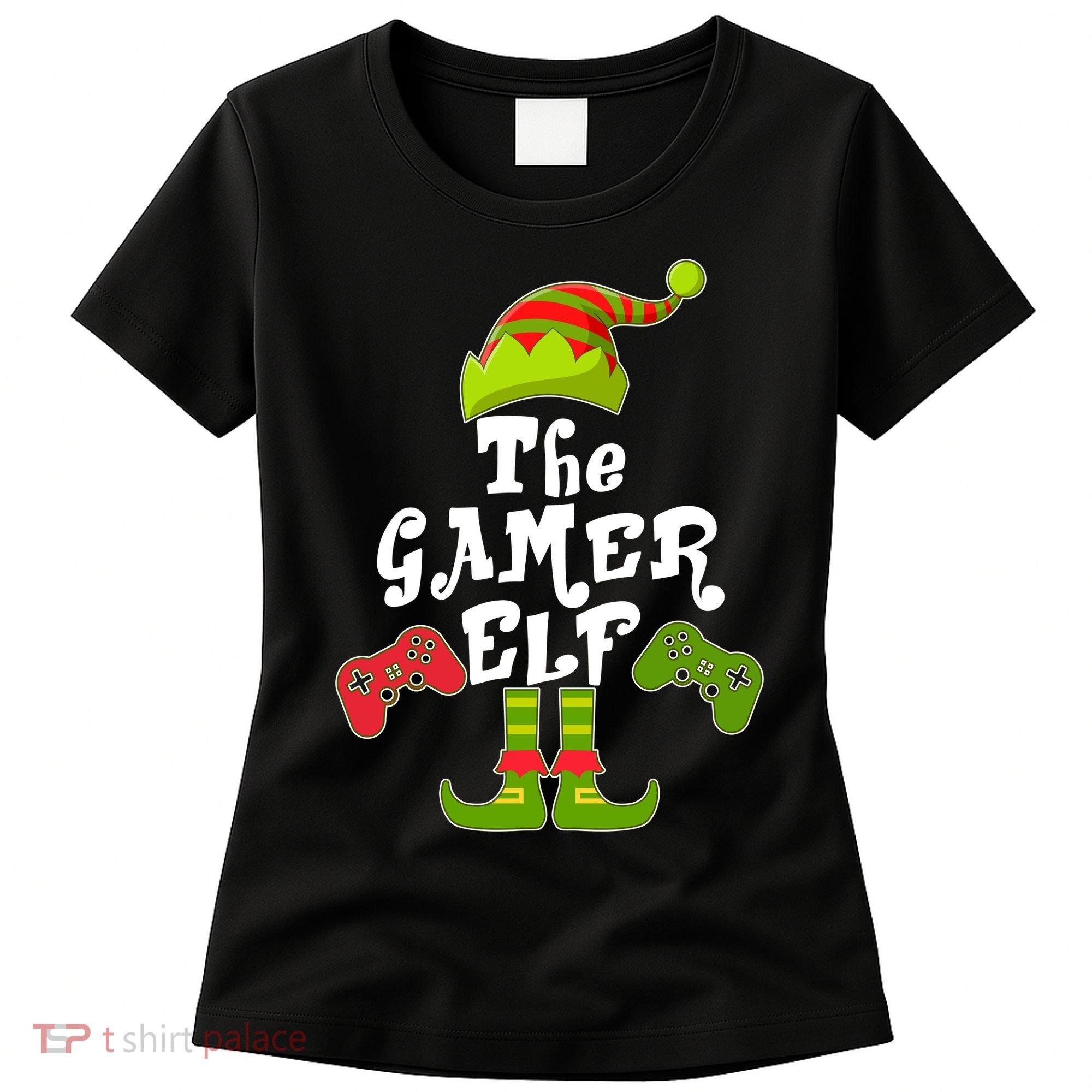 Family Matching Christmas The Gamer Elf Women's T-Shirt