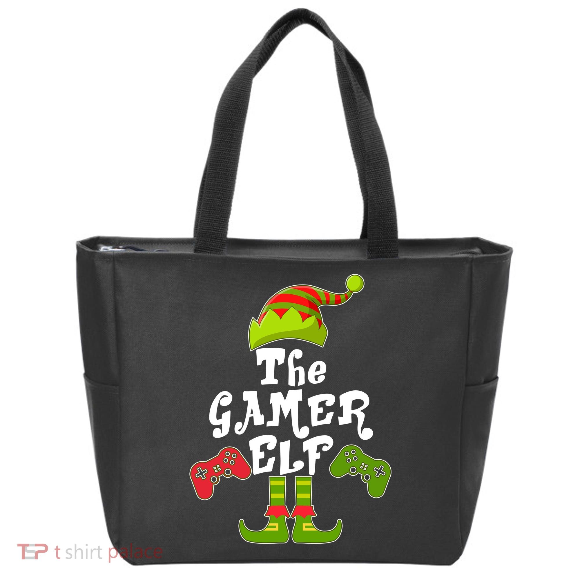 Family Matching Christmas The Gamer Elf Tote Bag