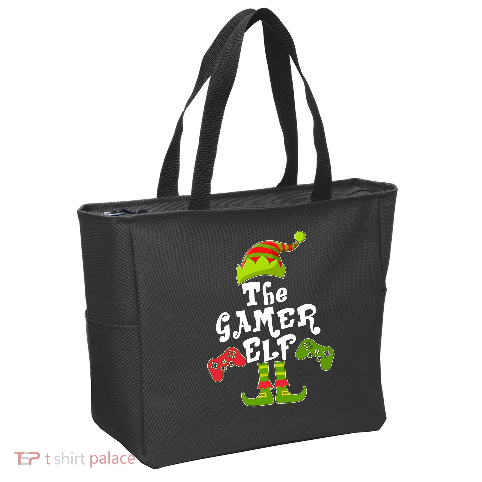 Family Matching Christmas The Gamer Elf Tote Bag