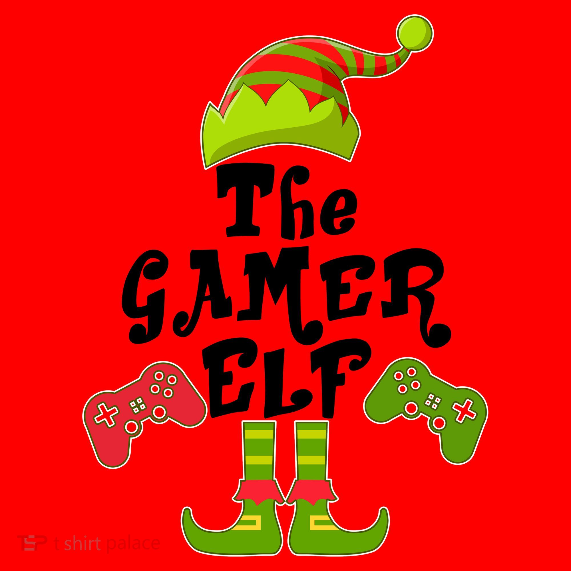 Family Matching Christmas The Gamer Elf Santa Hat
